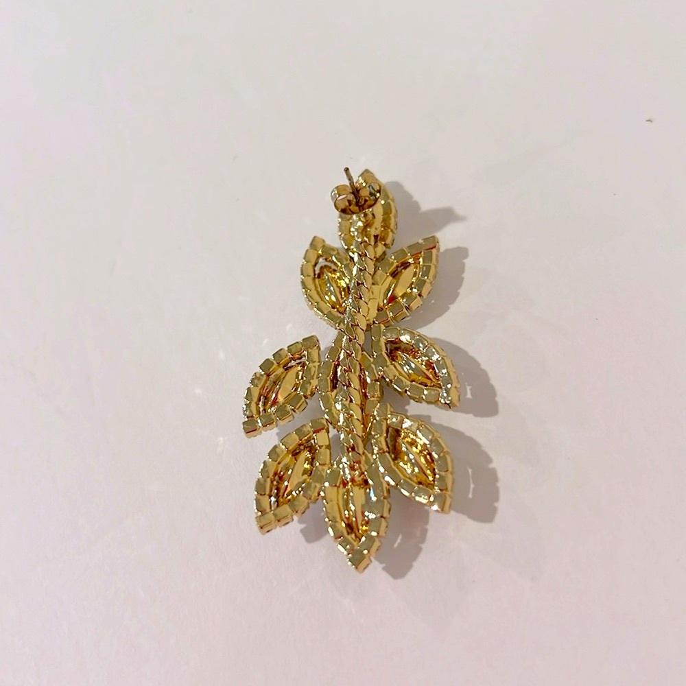 Windsor Gold and Silver Leaf Earrings - Picture 5 of 7